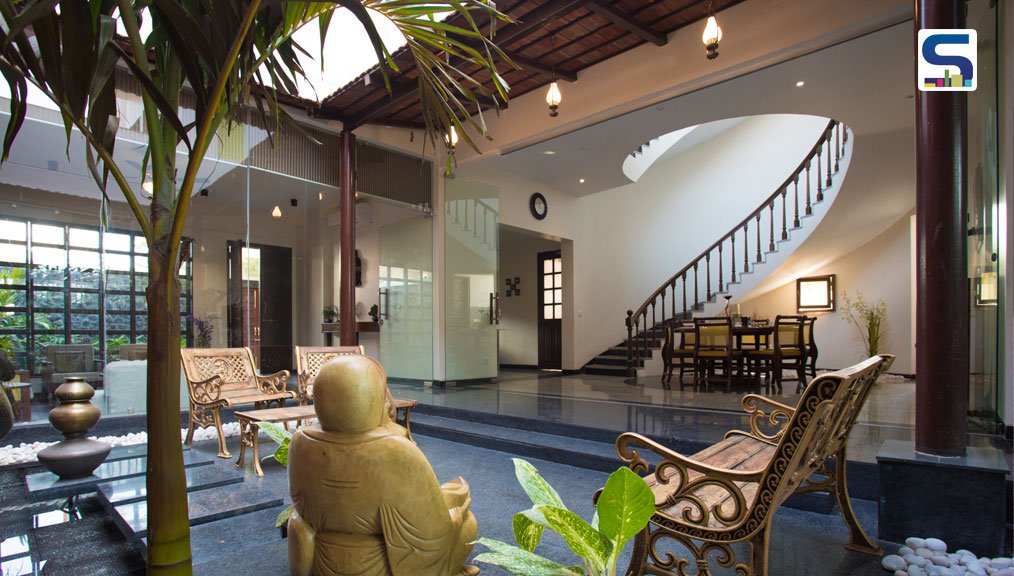 staircase view through courtyard- SPAN-Architects-